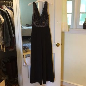 Francesca’s Lacy Black Formal Romper